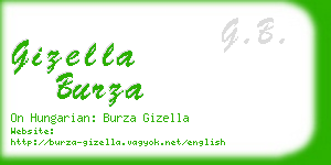 gizella burza business card